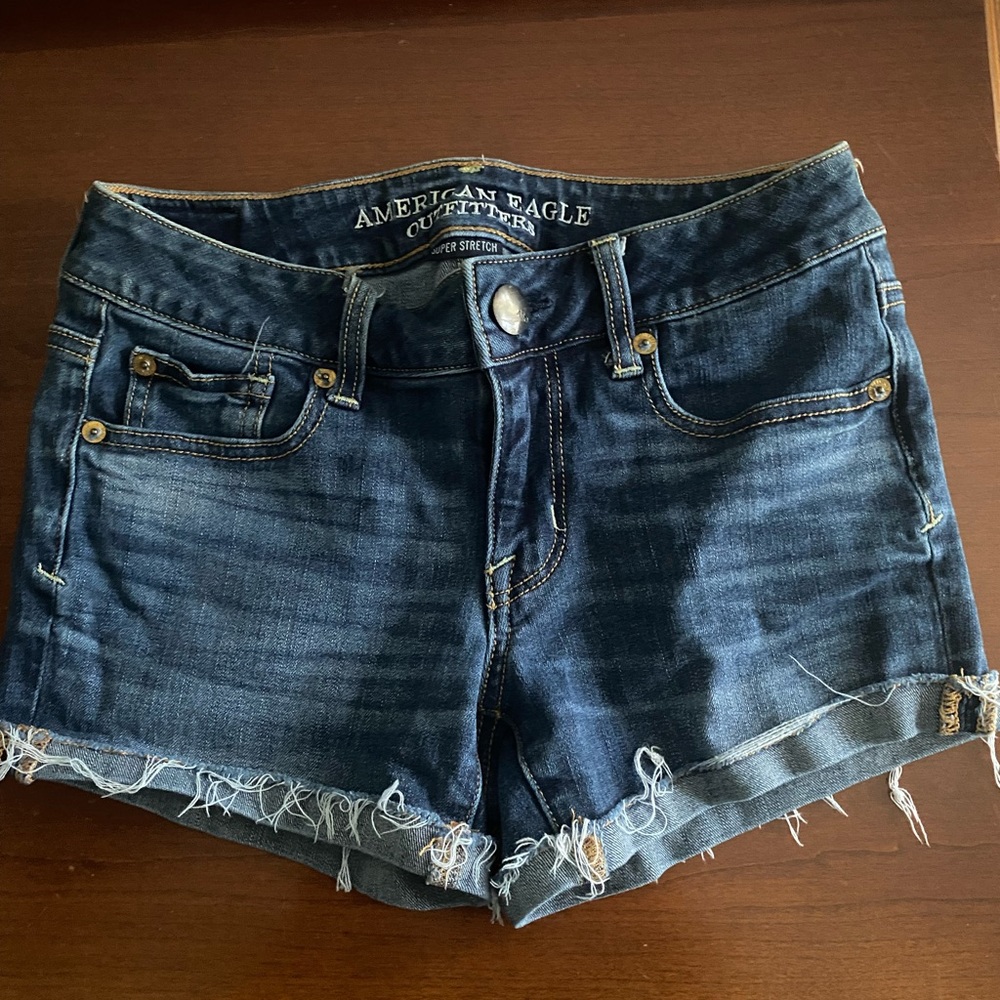 American eagle denim shorts size 0
